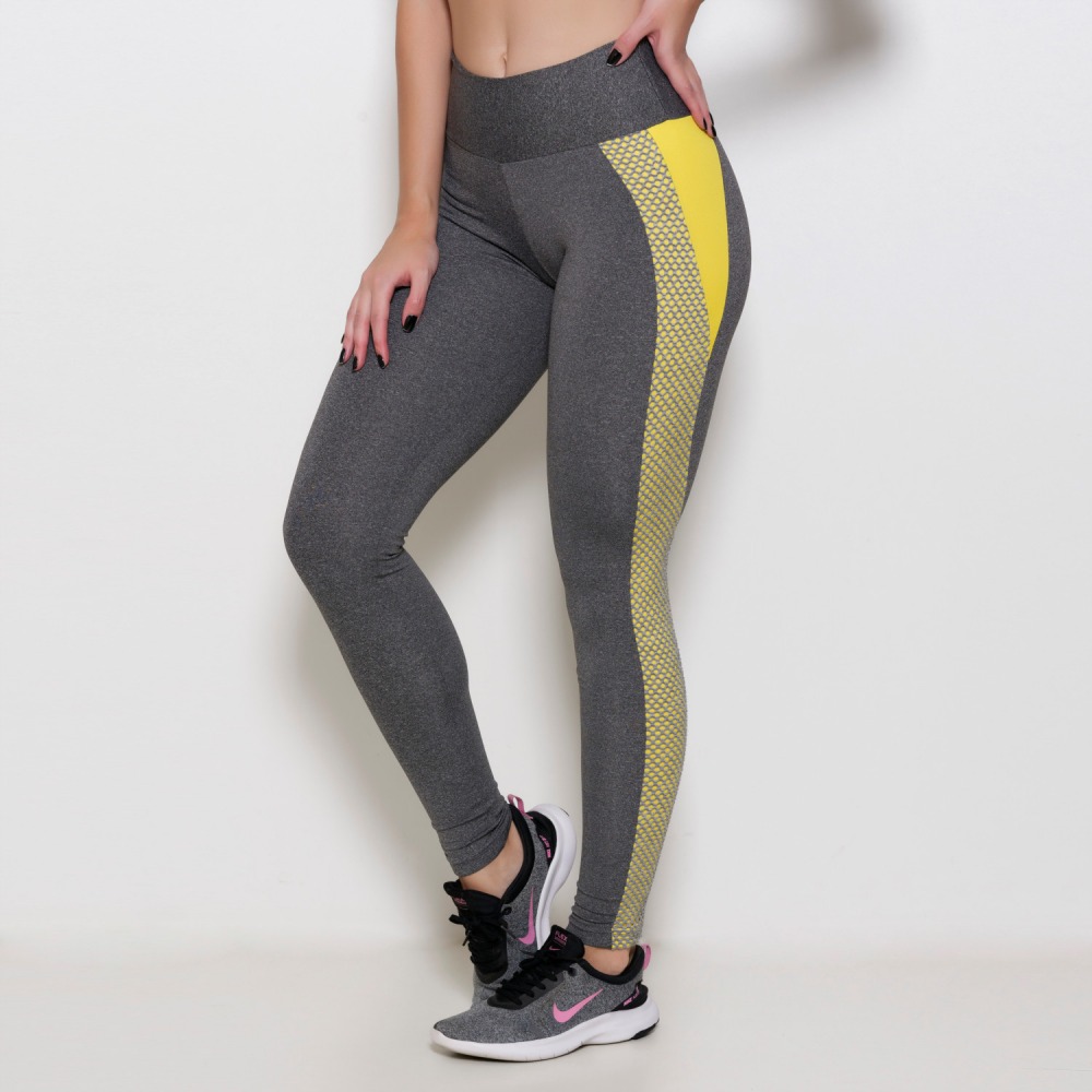 Calça Legging com Tela - Legging Lisa - Ternura Íntima