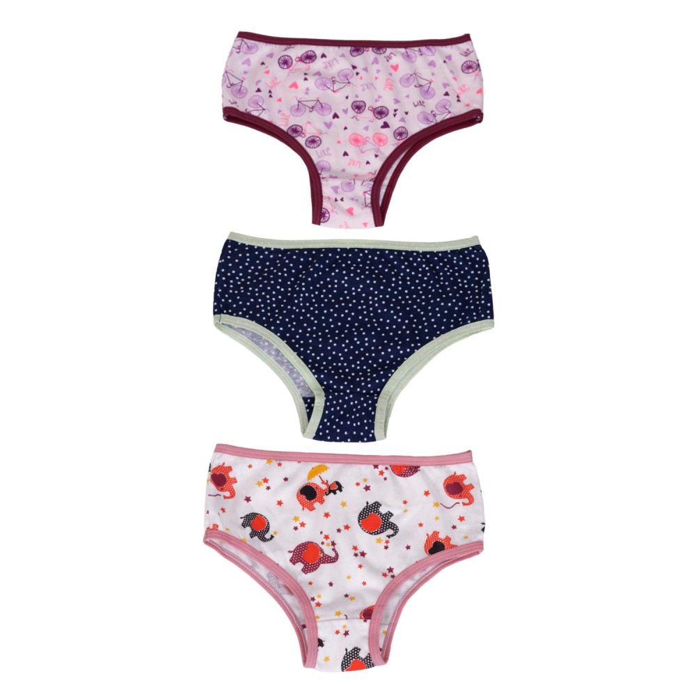 Kit Calcinha Infantil Conforto com 3 Peças - Calcinha Infantil - Ternura Íntima