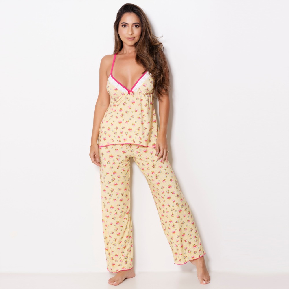 Pijama de Alcinha e Calça - Pijama - Ternura Íntima