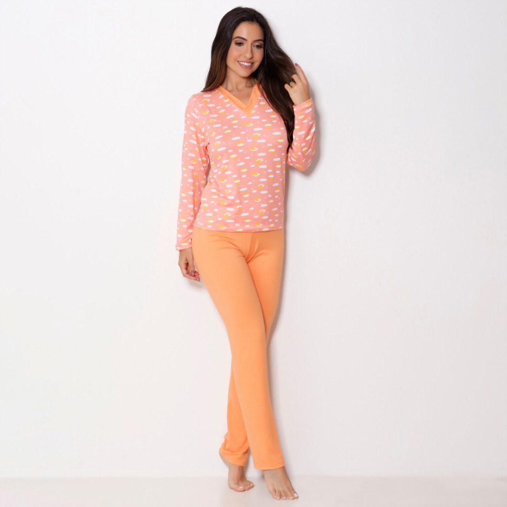 Pijama Longo de Suede - Pijama - Ternura Íntima