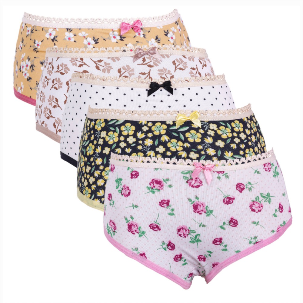 Kit 5 Calçolinha Infantil em Poliéster Estampado - Calcinha Infantil - Ternura Íntima