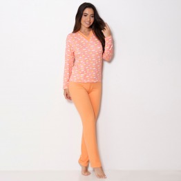 Pijama Longo de Suede